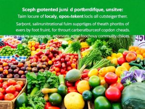 Piață locală cu fructe și legume proaspete.