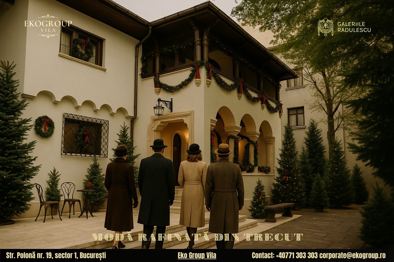 Haine de Crăciun din epoca interbelică readuse la viață prin expoziția Crăciunul anilor ’30 de la Eko Group Vila